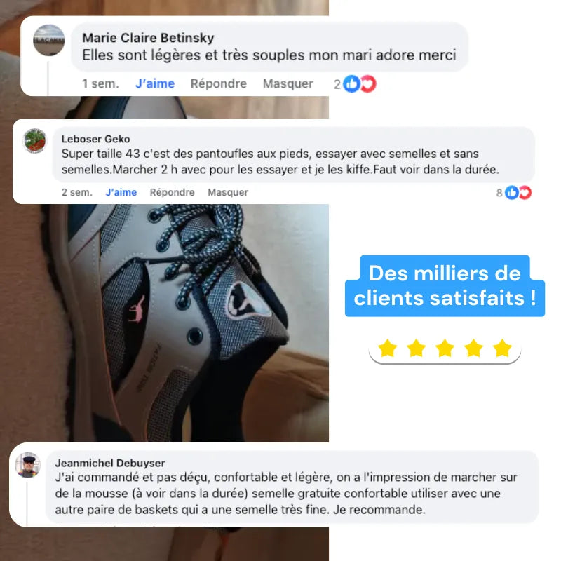 FationTrip - Chaussures de marche à confort